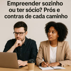 Empreender sozinho ou ter sócio? Prós e contras de cada caminho