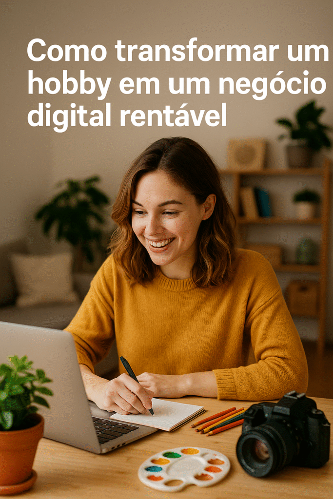 Como transformar um hobby em um negócio digital rentável
