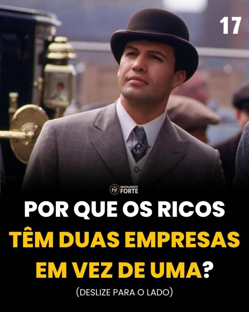 Por que os ricos quase nunca operam tudo em uma única empresa?
Porque risco e pa…